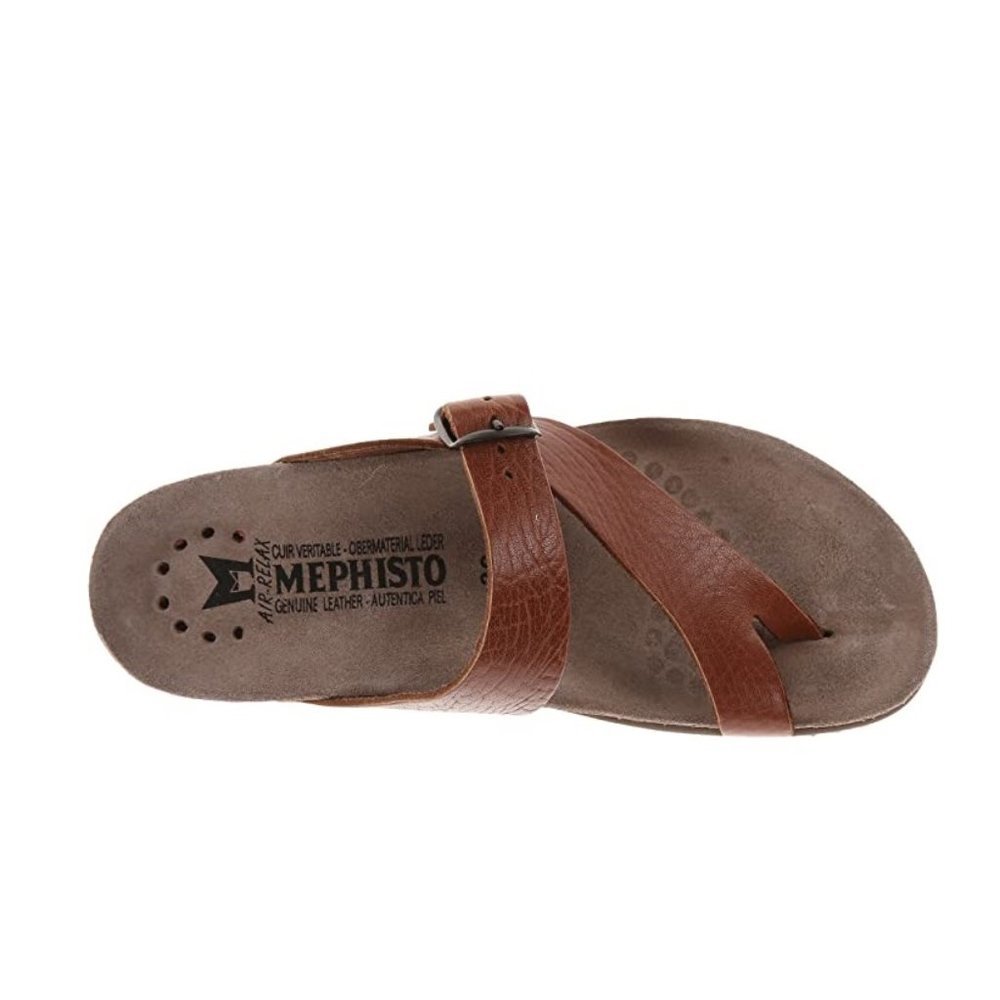 Mephisto Women's Helen Thong Sandals – Comfortable Cork Footbed Leather Sandals - Picture 6 of 10